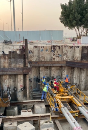 Soil stabilization for sewer line Abu Dhabi