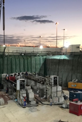 Tunnel construction sites Doha